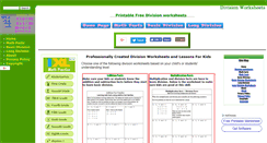 Desktop Screenshot of division-worksheets.com